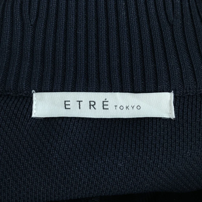 ETRE TOKYO / エトレトウキョウ | リブカラー ニットトラックジャケット | F | レディース