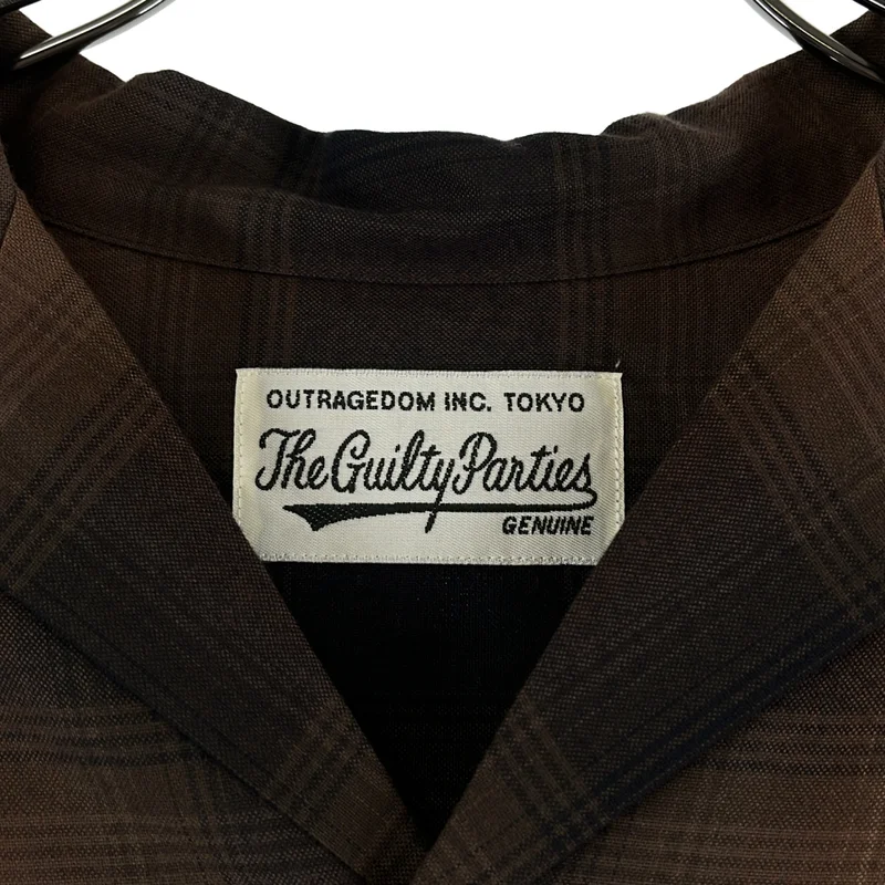 WACKO MARIA / ワコマリア | OMBRE CHECK OPEN COLLAR SHIRT / レーヨン オンブレチェック オープンカラーシャツ | M | メンズ