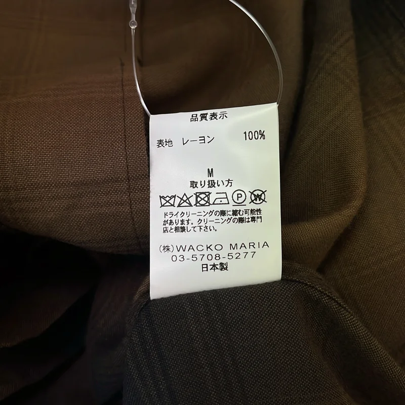 WACKO MARIA / ワコマリア | OMBRE CHECK OPEN COLLAR SHIRT / レーヨン オンブレチェック オープンカラーシャツ | M | メンズ