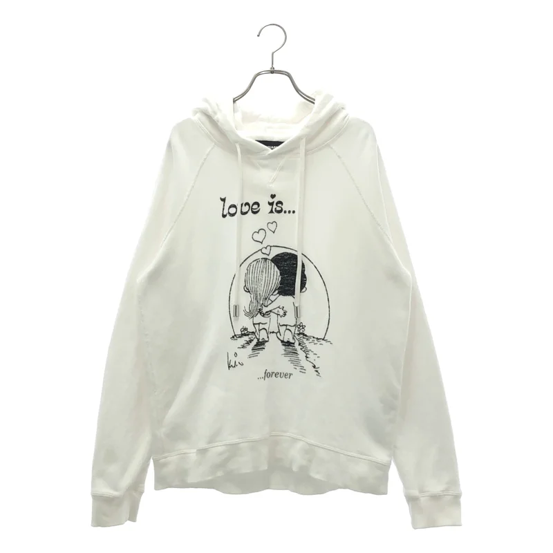 DSQUARED2 / ディースクエアード | love is forever  プリントパーカー | XXS | レディース