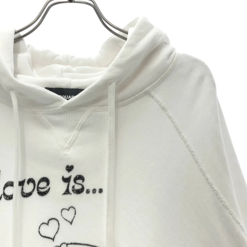 DSQUARED2 / ディースクエアード | love is forever  プリントパーカー | XXS | レディース