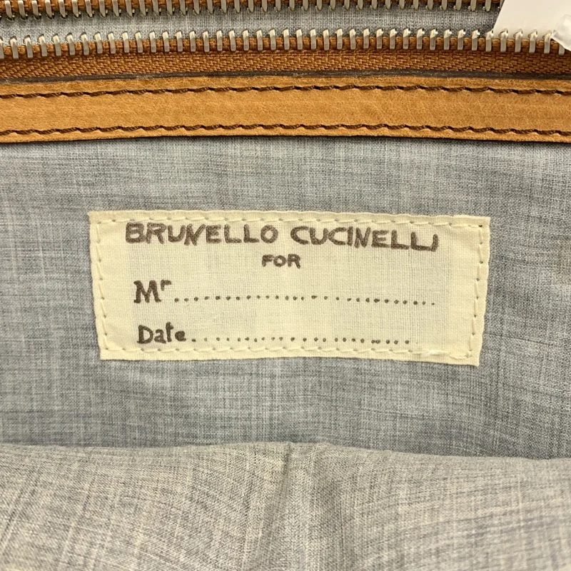BRUNELLO CUCINELLI / ブルネロクチネリ | 2way ショルダー付き レザー トートバッグ / ビジネス ブリーフケース |