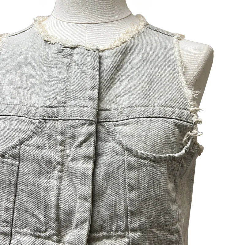 MM6 Maison Martin Margiela / エムエムシックスメゾンマルタンマルジェラ | 2003SS | カットオフ ジップ デニム ベスト | 38 | レディース