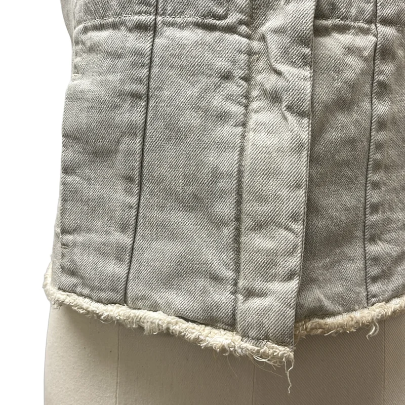 MM6 Maison Martin Margiela / エムエムシックスメゾンマルタンマルジェラ | 2003SS | カットオフ ジップ デニム ベスト | 38 | レディース
