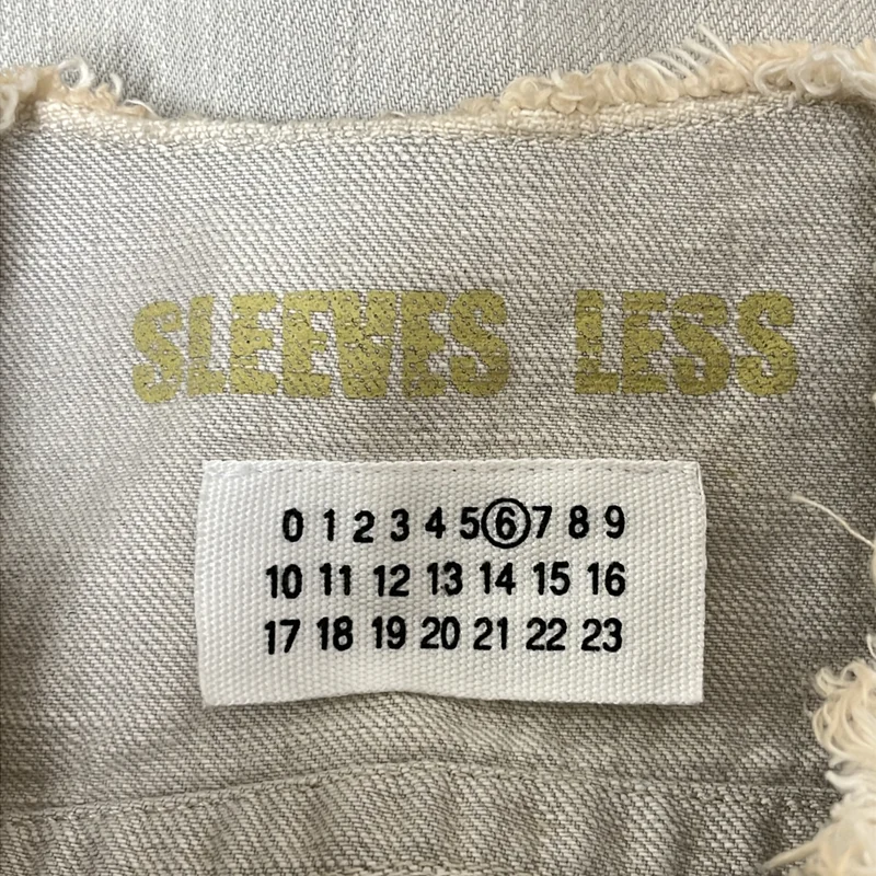 MM6 Maison Martin Margiela / エムエムシックスメゾンマルタンマルジェラ | 2003SS | カットオフ ジップ デニム ベスト | 38 | レディース