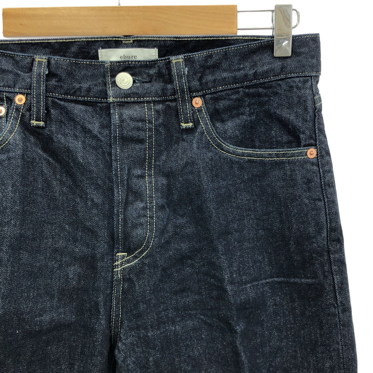 ebure ウォッシュドデニムパンツ/インディゴ/サイズ38 ebure / エブール | ウォッシュド デニム パンツ | 38 | インディゴ