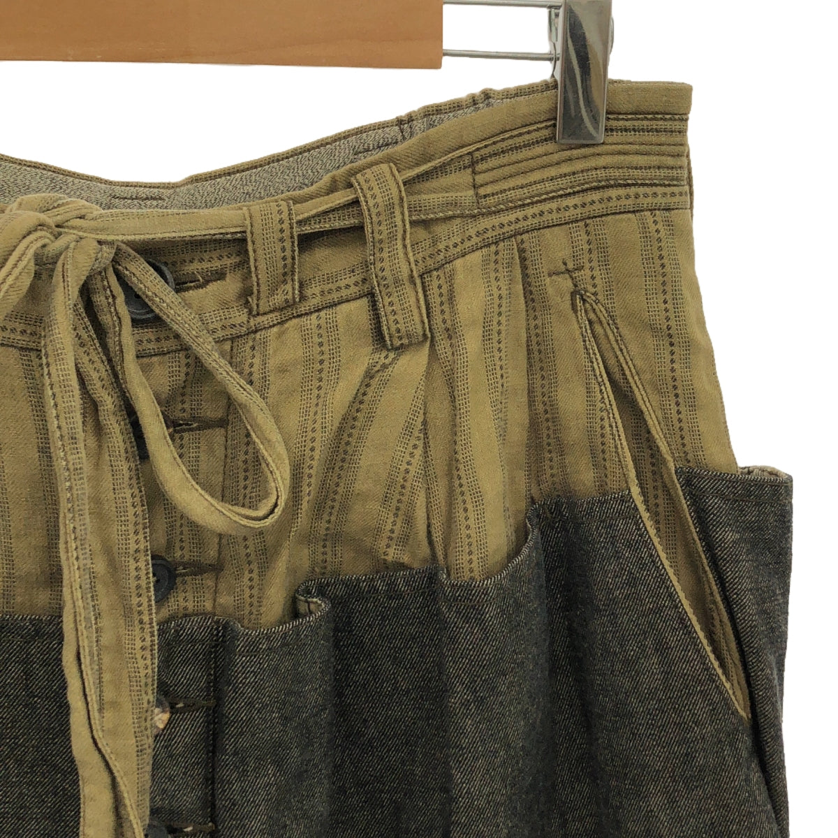 ziggy chen / ジギーチェン | 2022AW | FRONT PLEATS WIDE DENIM PANTS