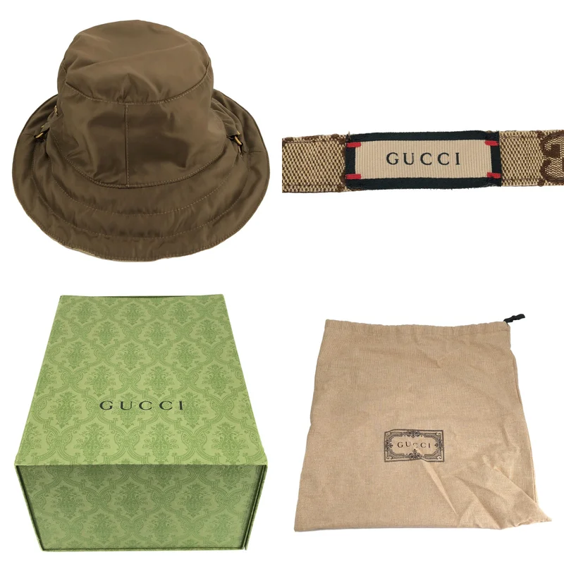 GUCCI / グッチ | GGキャンバス リバーシブル バケットハット |