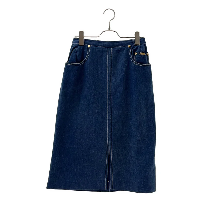 CELINE / セリーヌ | フロントスリット デニムスカート | 42 | レディース