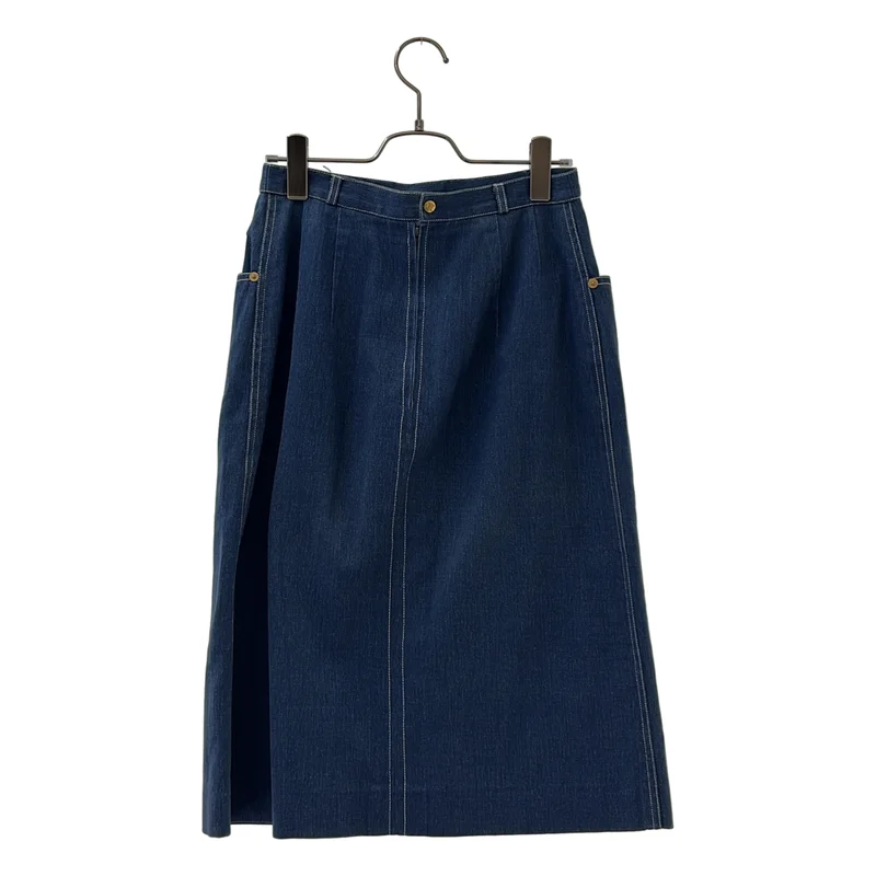 CELINE / セリーヌ | フロントスリット デニムスカート | 42 | レディース