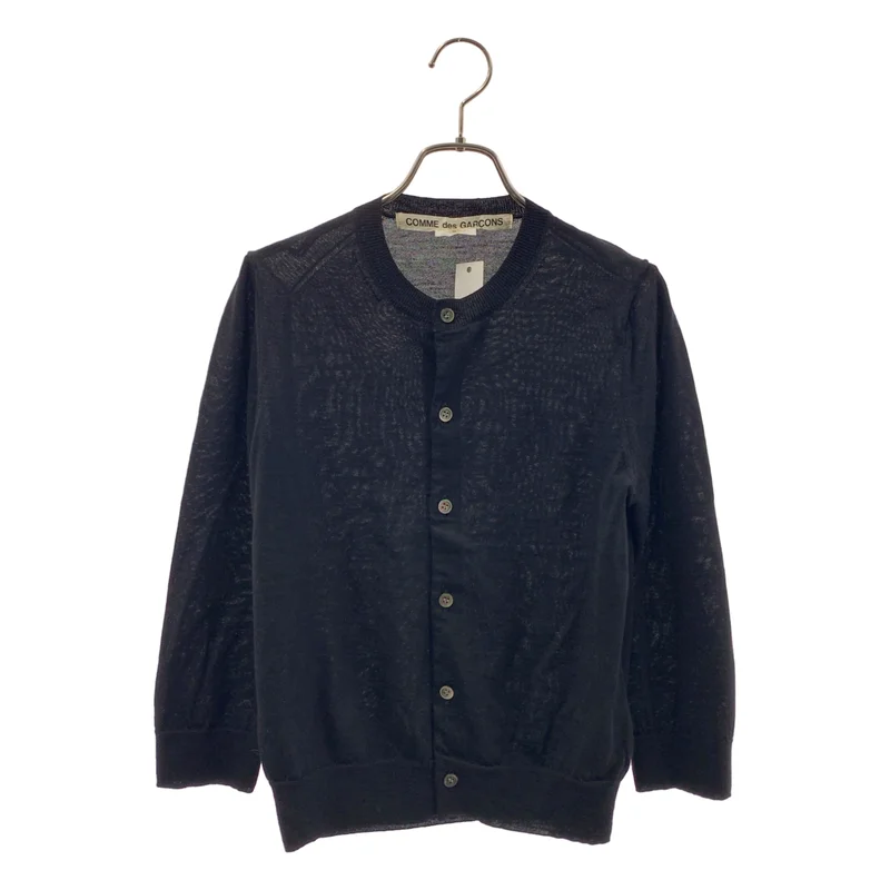 COMME des GARCONS / コムデギャルソン | 2018SS | ウール ラウンドネック ニット カーディガン | S | レディース