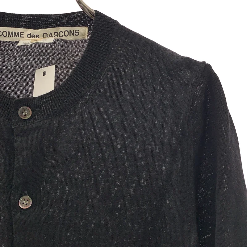 COMME des GARCONS / コムデギャルソン | 2018SS | ウール ラウンドネック ニット カーディガン | S | レディース