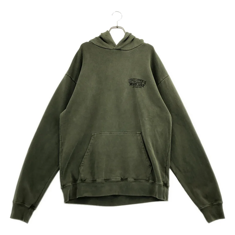 STUSSY / ステューシー | ×OUR LEGACY / WORK SHOP SURFMAN HOODIE ロゴプリント パーカー | L | メンズ