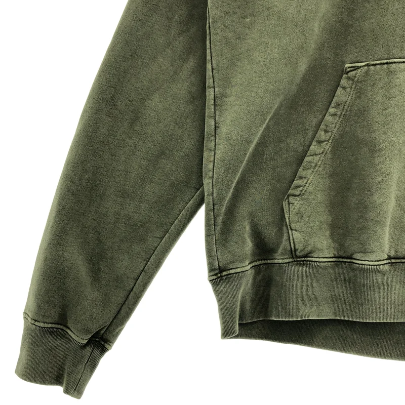 STUSSY / ステューシー | ×OUR LEGACY / WORK SHOP SURFMAN HOODIE ロゴプリント パーカー | L | メンズ