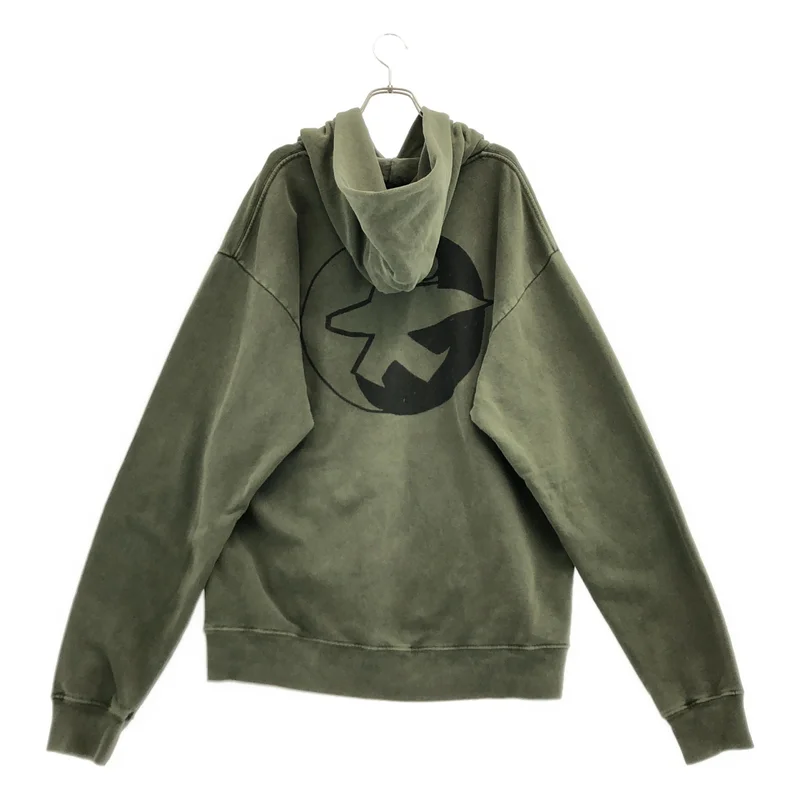 STUSSY / ステューシー | ×OUR LEGACY / WORK SHOP SURFMAN HOODIE ロゴプリント パーカー | L | メンズ