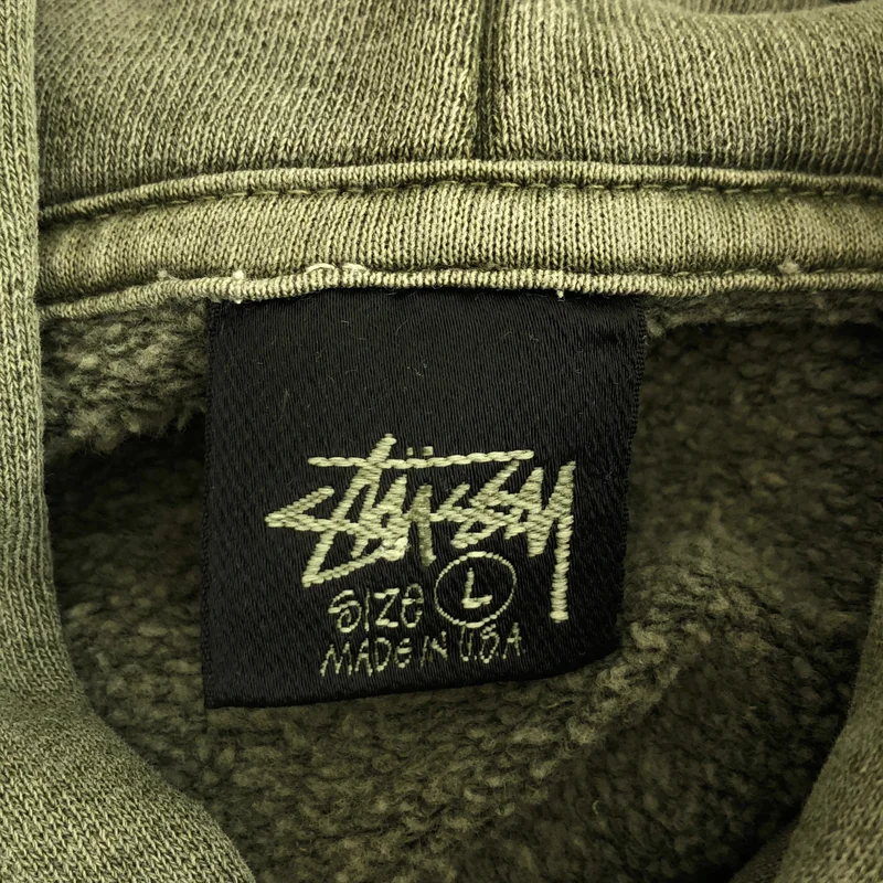 STUSSY / ステューシー | ×OUR LEGACY / WORK SHOP SURFMAN HOODIE ロゴプリント パーカー | L | メンズ