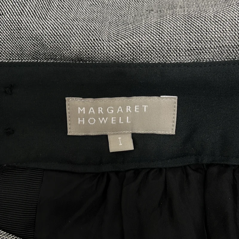 MARGARET HOWELL / マーガレットハウエル | ウール リネン ロングスカート | 1 | レディース