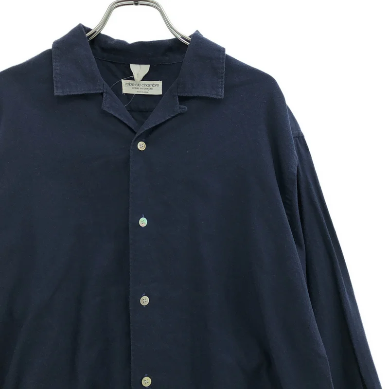 robe de chambre COMME des GARCONS / ローブドシャンブルコムデギャルソン | 1980s | コットン オーバーサイズ オープンカラーシャツ |