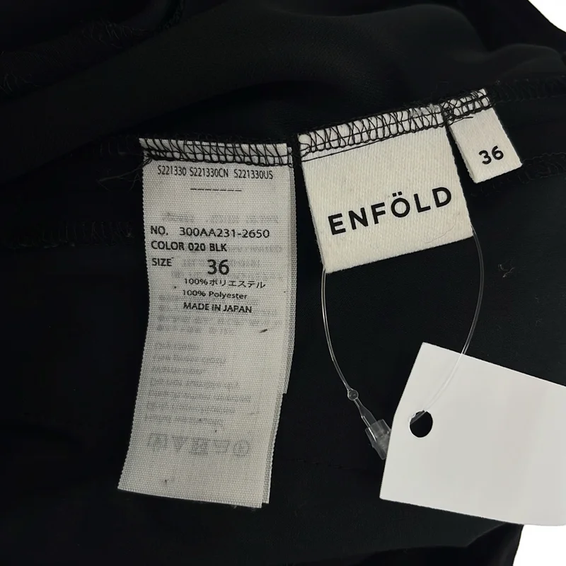 ENFOLD / エンフォルド | ダブルクロスドローストリングタイトスカート | 36 | レディース