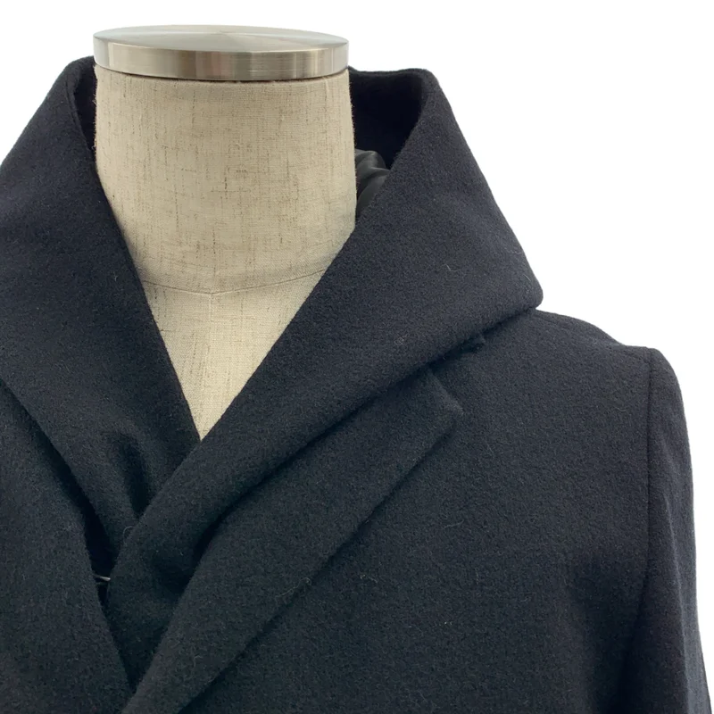 ATTACHMENT / アタッチメント | 2020AW | カシミア混 ニットフラノ 3レイヤー フーデッド チェスターコート | 1 | メンズ