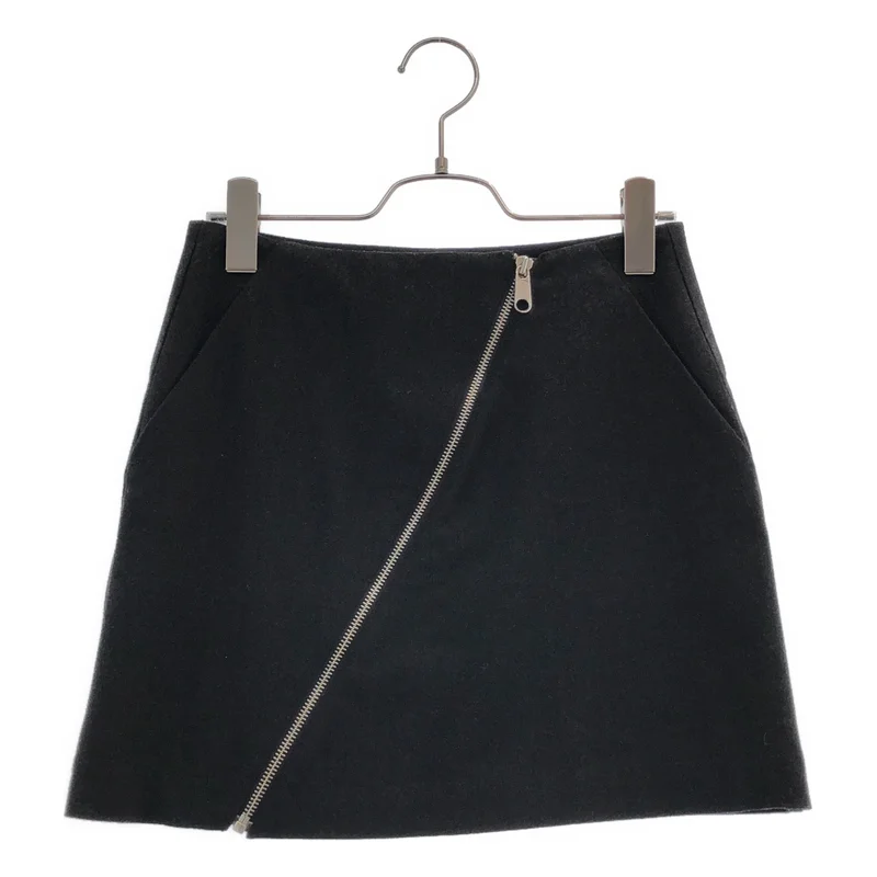 MM6 Maison Martin Margiela / エムエムシックスメゾンマルタンマルジェラ | 2009AW | フロントジップ ミニスカート | 36 | レディース