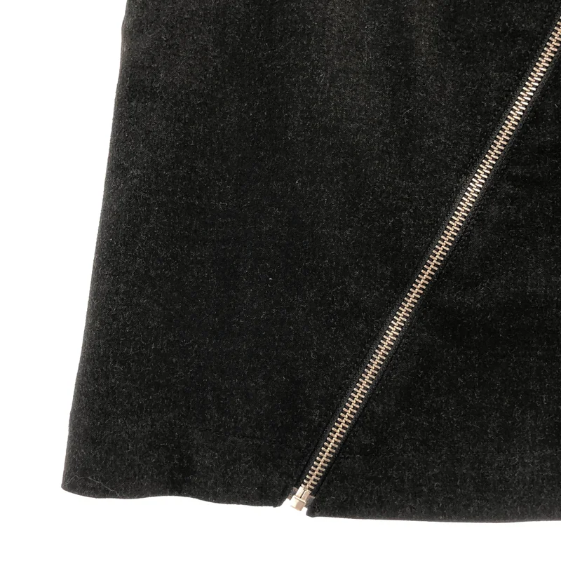 MM6 Maison Martin Margiela / エムエムシックスメゾンマルタンマルジェラ | 2009AW | フロントジップ ミニスカート | 36 | レディース