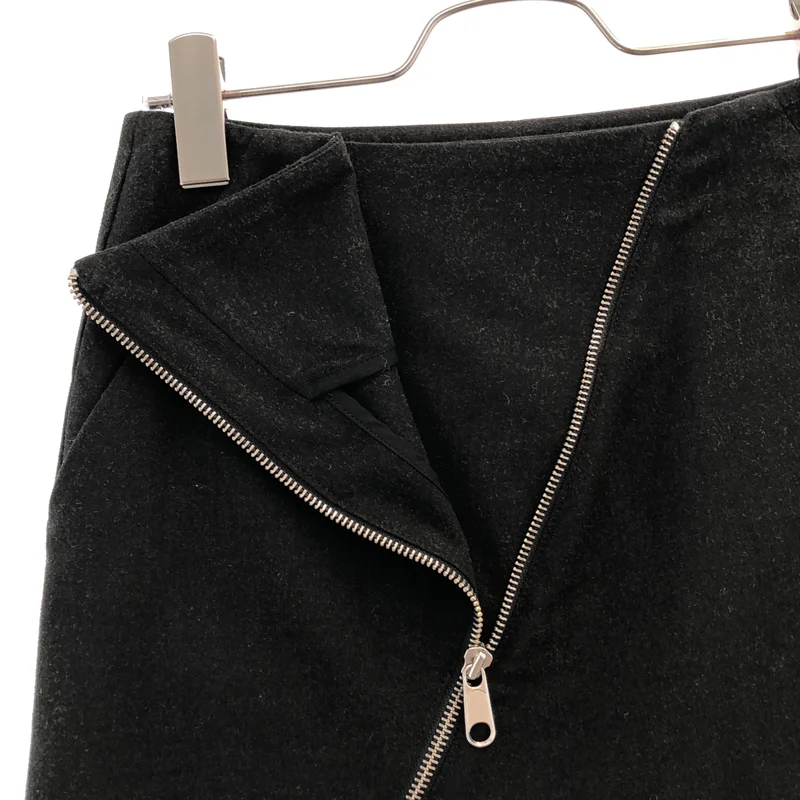 MM6 Maison Martin Margiela / エムエムシックスメゾンマルタンマルジェラ | 2009AW | フロントジップ ミニスカート | 36 | レディース
