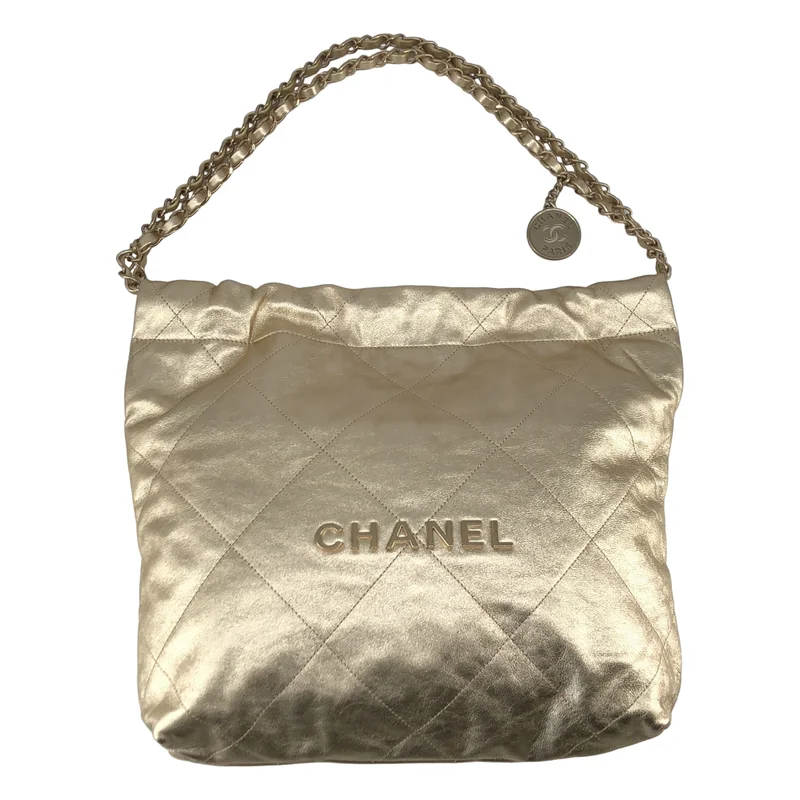 CHANEL / シャネル | シャネル22 レザー チェーン ショルダーバッグ |