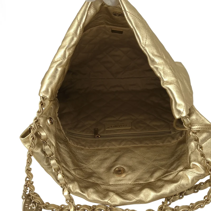 CHANEL / シャネル | シャネル22 レザー チェーン ショルダーバッグ |