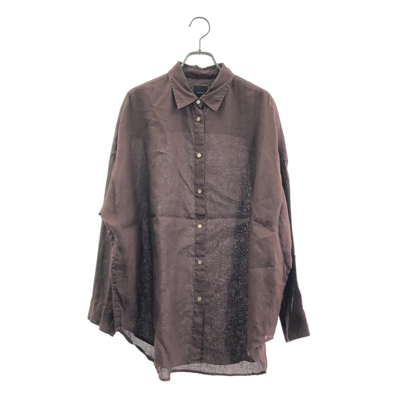 Spick and Span / スピックアンドスパン | 2025SS | 80リネンカシュクール ビッグシャツ ブラウス |