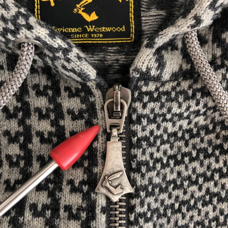 Vivienne Westwood ANGLOMANIA / ヴィヴィアンウエストウッドアングロマニア | ウール 千鳥格子 ジップパーカー |