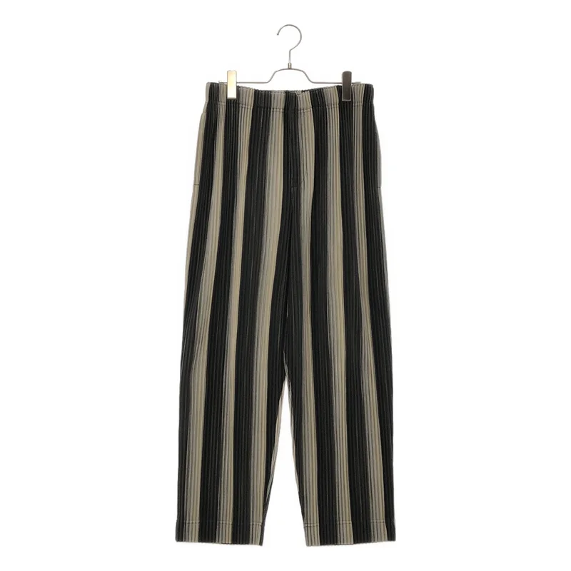 HOMME PLISSE ISSEY MIYAKE / オムプリッセイッセイミヤケ | 2024AW | RB STRIPES 2 / プリーツ ストライプ イージーパンツ | 2 | メンズ