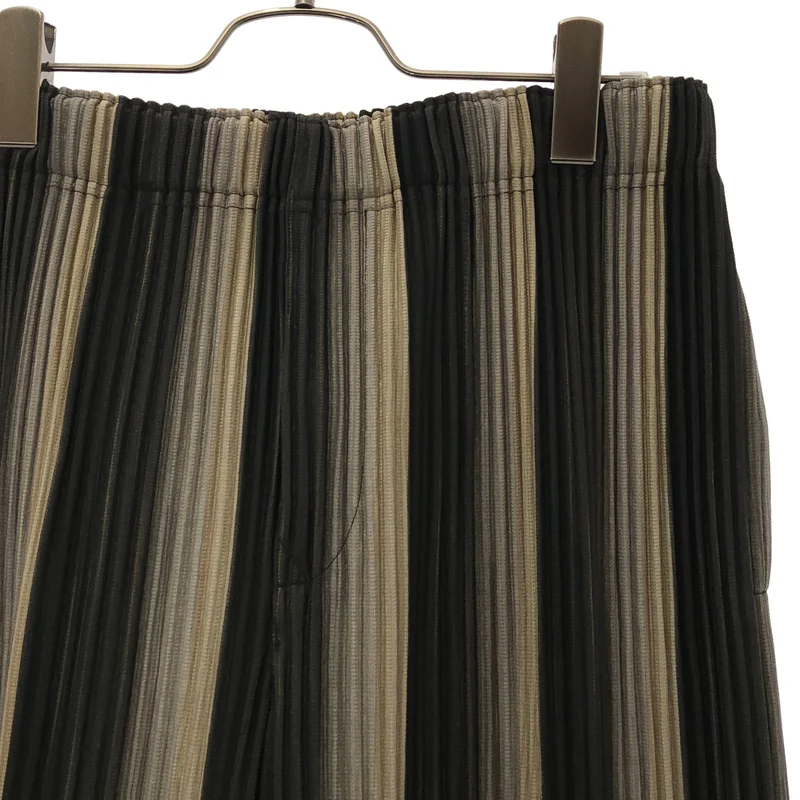 HOMME PLISSE ISSEY MIYAKE / オムプリッセイッセイミヤケ | 2024AW | RB STRIPES 2 / プリーツ ストライプ イージーパンツ | 2 | メンズ