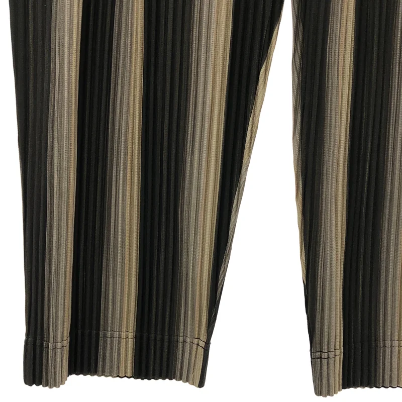 HOMME PLISSE ISSEY MIYAKE / オムプリッセイッセイミヤケ | 2024AW | RB STRIPES 2 / プリーツ ストライプ イージーパンツ | 2 | メンズ