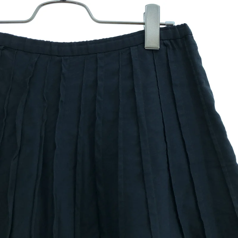 HaaT ISSEY MIYAKE / ハートイッセイミヤケ | コットン メタル アップリケ刺しゅう プリーツスカート | 2 | レディース