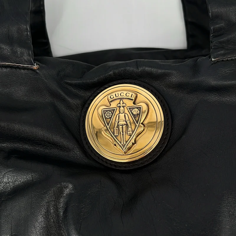 GUCCI / グッチ | ヒステリア レザー ロゴ トートバッグ |