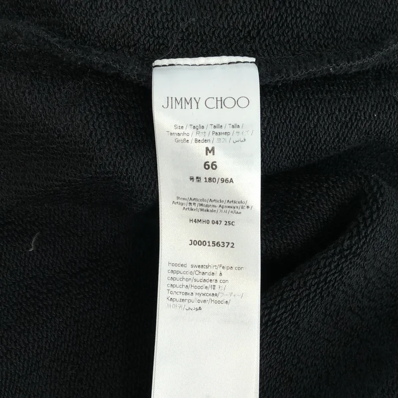 JIMMY CHOO / ジミーチュウ | ラインストーン ロゴパーカー | M | メンズ