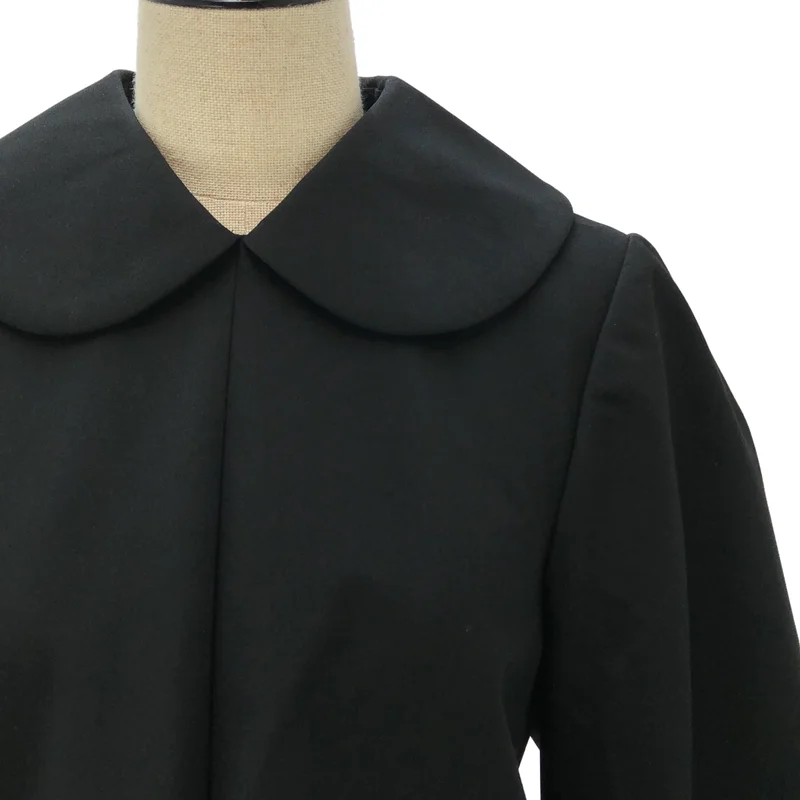 COMME des GARCONS / コムデギャルソン | 2018SS | ウール ボンディング加工  ラウンドカラー ワイドスリーブワンピース | M | レディース