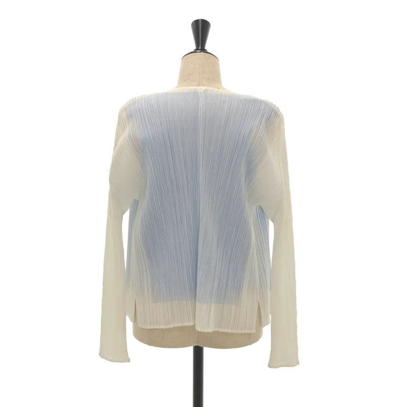 PLEATS PLEASE ISSEY MIYAKE / プリーツプリーズイッセイミヤケ | プリーツ レイヤード カーディガン | 3 | レディース