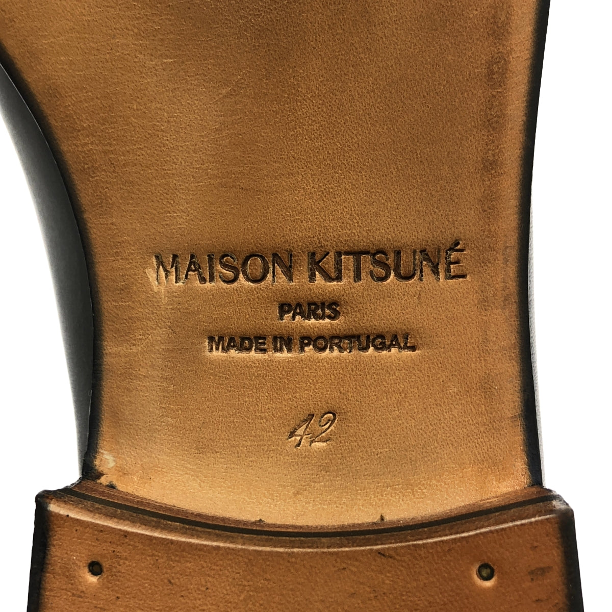 新品】 MAISON KITSUNE / メゾンキツネ | レザー スエード切替 バイ