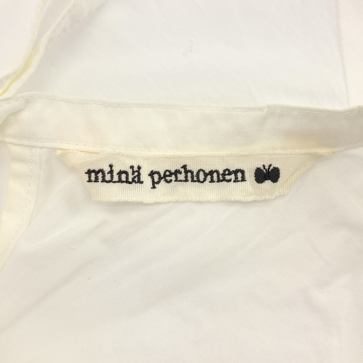 mina perhonen / ミナペルホネン | nuage / ヌアージュ バックリボン シャツ ブラウス | 36 | ホワイト | レディース mina perhonen / ミナペルホネン | nuage / ヌアージュ バックリボン