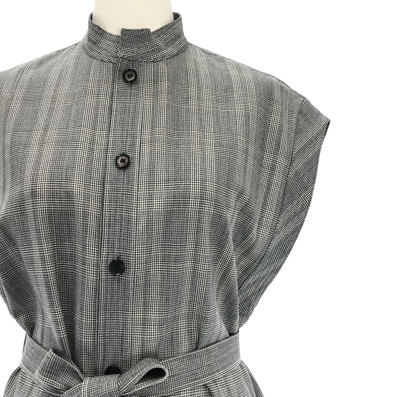 AURALEE / オーラリー | SUMMER WOOL GLEN CHECK ONE-PIECE ワンピース | 0 | レディース