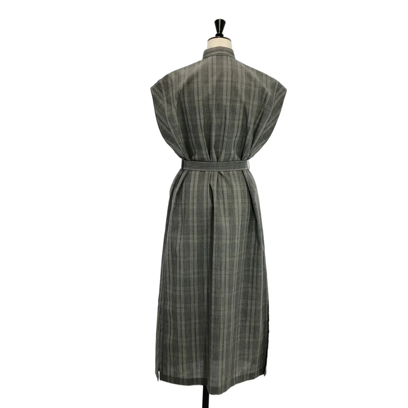 AURALEE / オーラリー | SUMMER WOOL GLEN CHECK ONE-PIECE ワンピース | 0 | レディース