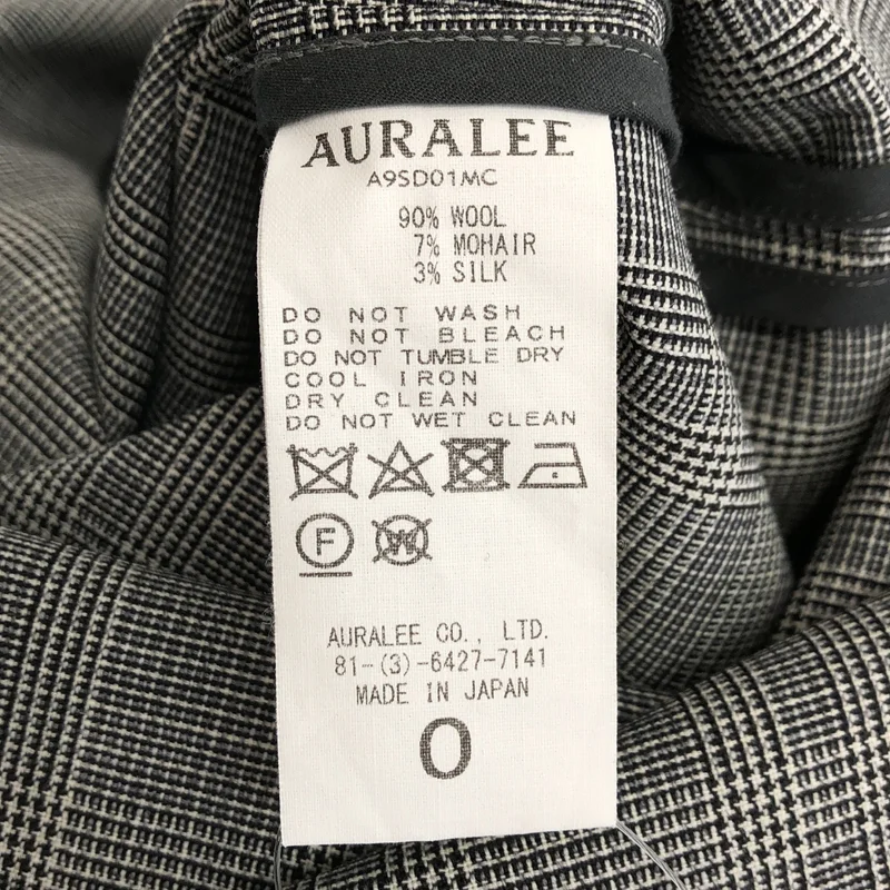 AURALEE / オーラリー | SUMMER WOOL GLEN CHECK ONE-PIECE ワンピース | 0 | レディース
