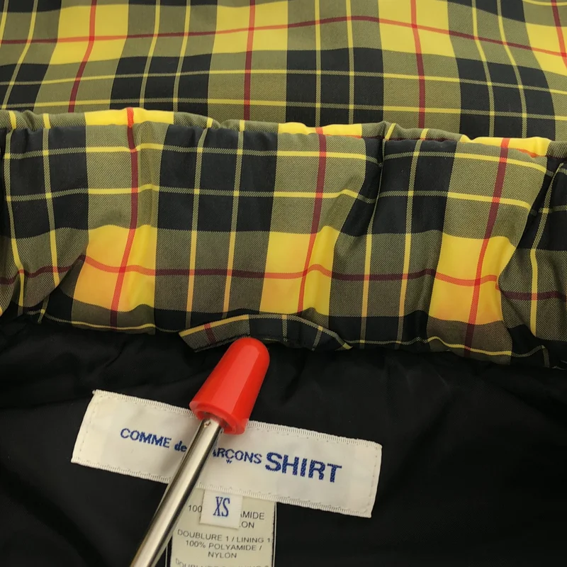 COMME des GARCONS SHIRT / コムデギャルソンシャツ | タータンチェック 中綿ベスト | XS | メンズ