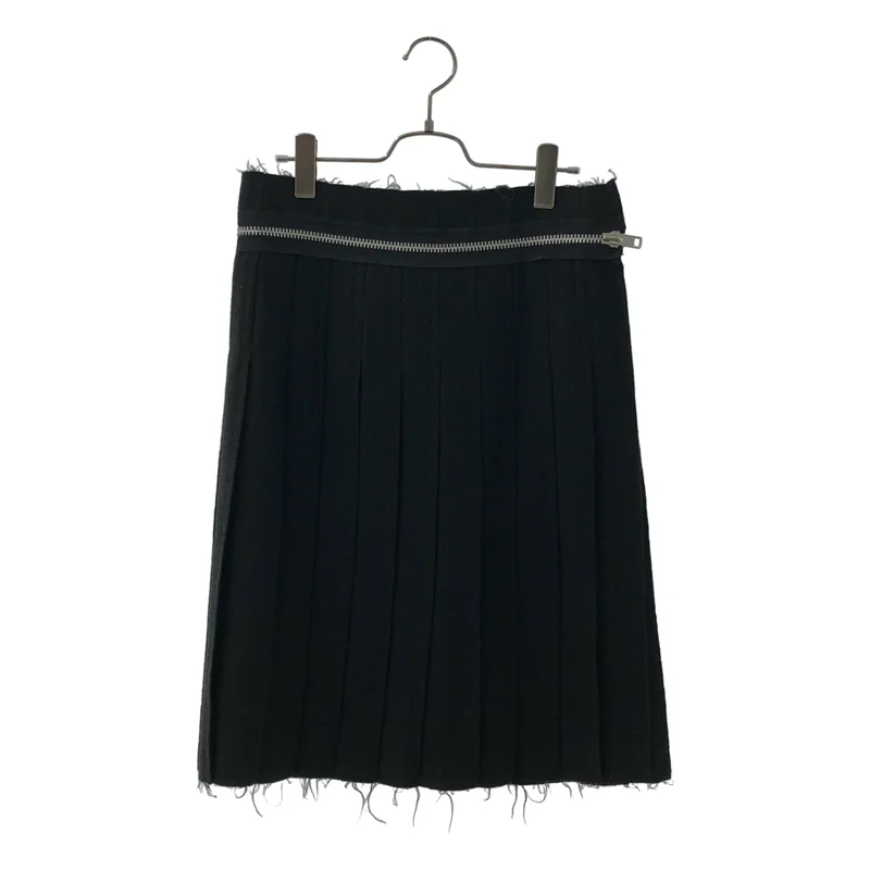 tricot COMME des GARCONS / トリココムデギャルソン | 2004AW | ジップ ウール プリーツ スカート TN-S036 | S | レディース