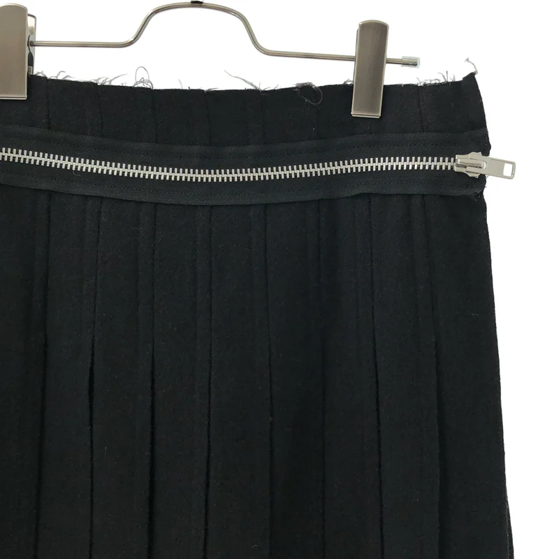 tricot COMME des GARCONS / トリココムデギャルソン | 2004AW | ジップ ウール プリーツ スカート TN-S036 | S | レディース