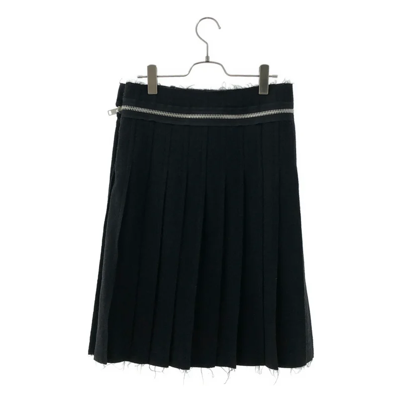 tricot COMME des GARCONS / トリココムデギャルソン | 2004AW | ジップ ウール プリーツ スカート TN-S036 | S | レディース