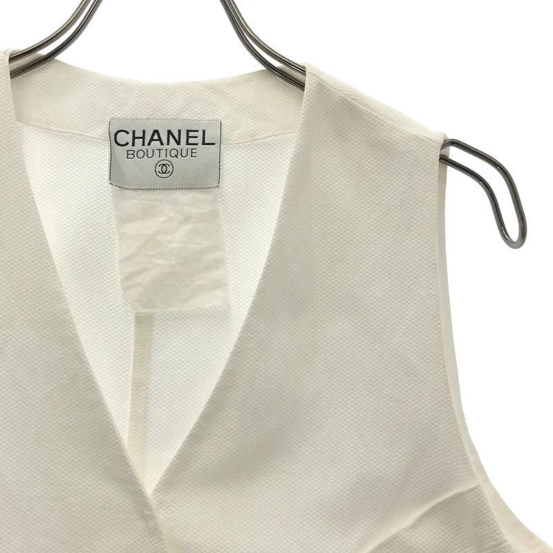 CHANEL / シャネル | ココマークボタン ダブルブレストベスト ジレ |