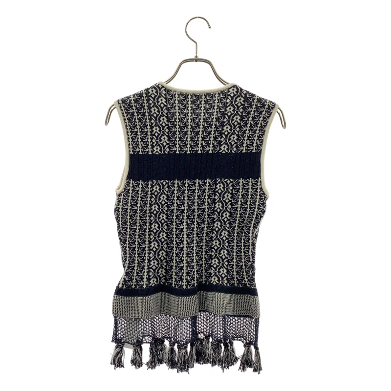 Mame Kurogouchi / マメクロゴウチ | 2020SS | Rib Jacquard Pedicel Knit Tops / リブジャガードニットトップス | 1 | レディース